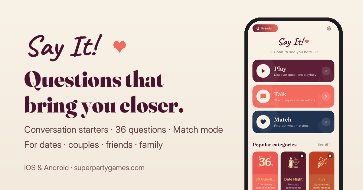 Question apps for couples without a subscription: 2026 comparison